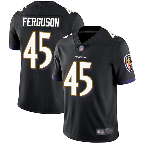 Baltimore Ravens #45 Jaylon Ferguson Black Alternate Youth Stitched Vapor Untouchable Limited Jersey Youth