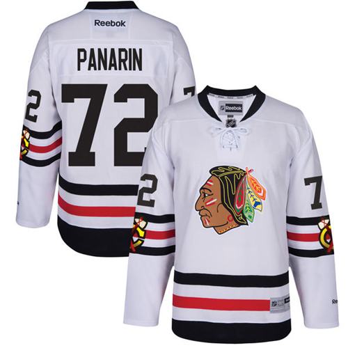 Chicago Blackhawks #72 Artemi Panarin White 2017 Winter Classic Stitched Youth Jersey Youth