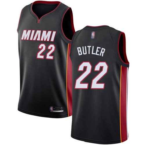 Miami Heat #22 Jimmy Butler Black Womens Swingman Icon Edition Jersey Womens