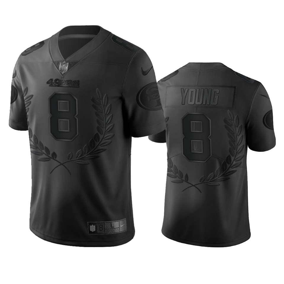San Francisco 49ers #8 Steve Young Men's Black MVP Limited Edition Jersey