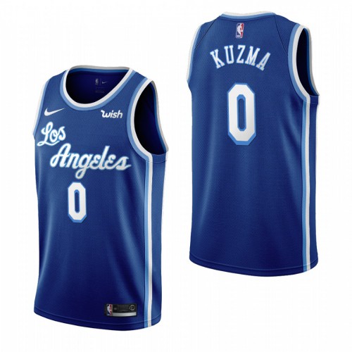 Los Angeles Los Angeles Lakers #0 Kyle Kuzma Blue 2019-20 Classic Edition Stitched Jersey Mens