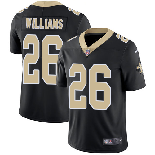 New Orleans Saints #26 P.J. Williams Black Team Color Men's Stitched Vapor Untouchable Limited Jersey Men's