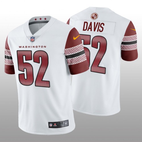 Washington Washington Commanders #52 Jamin Davis Men's Vapor Limited Jersey - White Men's