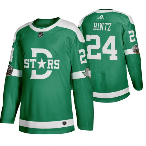 Adidas Dallas Dallas Stars #24 Roope Hintz Men's Green 2020 Winter Classic Retro Jersey Men's