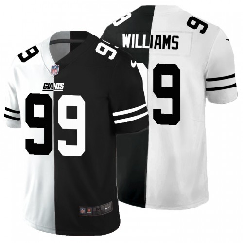 New York New York Giants #99 Leonard Williams Men's Black V White Peace Split Vapor Untouchable Limited Jersey Men's