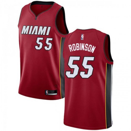 Miami Heat #55 Duncan Robinson Red Womens Swingman Statement Edition Jersey Womens