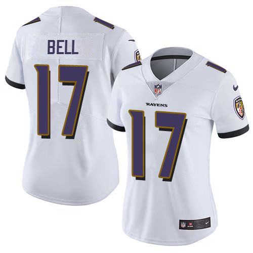Baltimore Ravens #17 Le'Veon Bell White Women's Stitched Vapor Untouchable Limited Jersey Womens