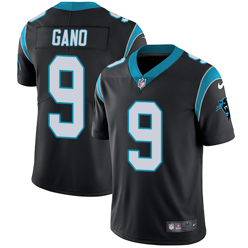 Carolina Panthers #9 Graham Gano Black Team Color Men's Stitched Vapor Untouchable Limited Jersey Men's