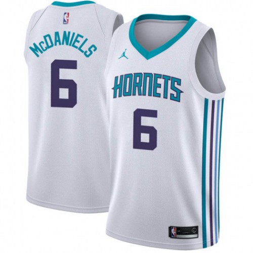 Charlotte Hornets #6 Jalen McDaniels White Youth Jordan Swingman Association Edition Jersey Youth