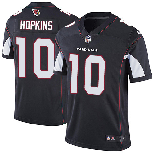 Cardinals #10 DeAndre Hopkins Black Alternate Men's Stitched Vapor Untouchable Limited Jersey