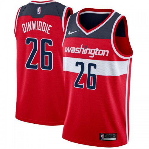 Washington Wizards #26 Spencer Dinwiddie Womens Red Swingman Icon Edition Jersey Womens