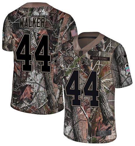 Jaguars #44 Travon Walker Camo Men's Stitched Limited Rush Realtree Jersey