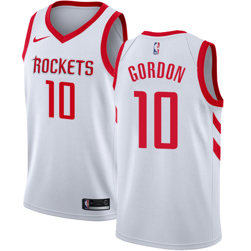 Houston Rockets #10 Eric Gordon White Swingman Association Edition Jersey Mens