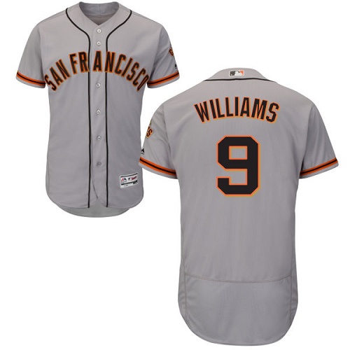 San Francisco Giants #9 Matt Williams Grey Flexbase Authentic Collection Road Stitched Jersey Men's