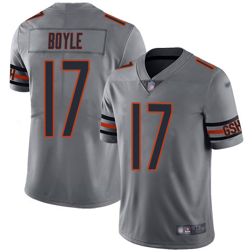 Bears #17 Tim Boyle Silver Youth Stitched Limited Inverted Legend Jersey
