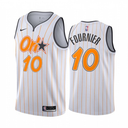 Orlando Magic #10 Evan Fournier White Womens Swingman 2020-21 City Edition Jersey Womens