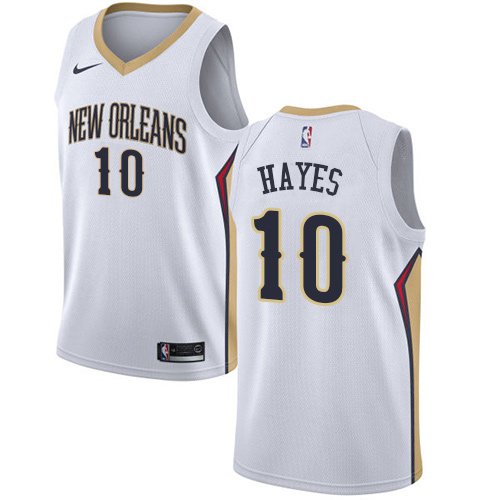 New Orleans Pelicans #10 Jaxson Hayes White Swingman Association Edition Jersey Mens