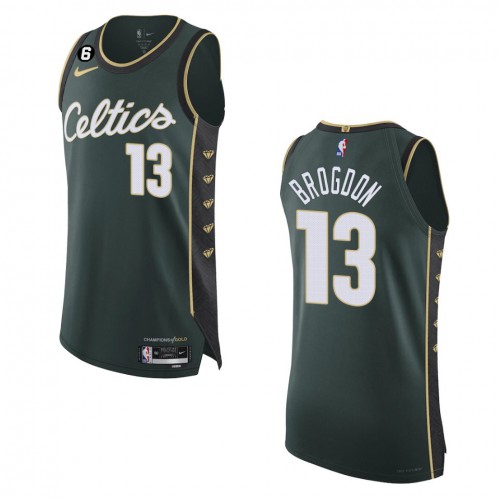 Boston Boston Celtics #13 Malcolm Brogdon Turquoise 2022-23 Authentic Jersey - City Edition Mens