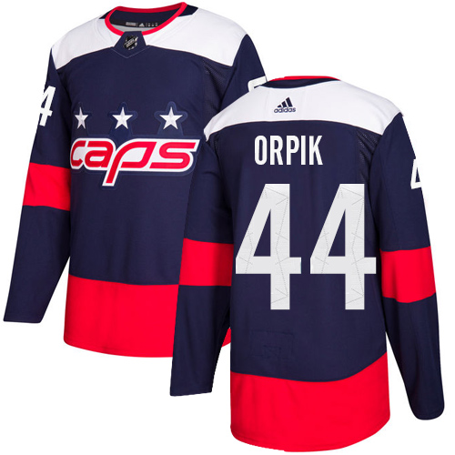 Adidas Washington Capitals #44 Brooks Orpik Navy Authentic 2018 Stadium Series Stitched Youth Jersey Youth