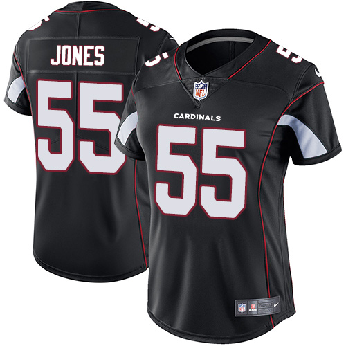 Arizona Cardinals #55 Chandler Jones Black Alternate Women's Stitched Vapor Untouchable Limited Jersey Womens