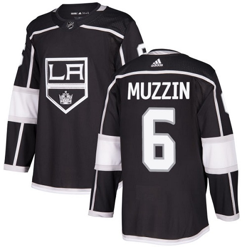 Adidas Los Angeles Kings #6 Jake Muzzin Black Home Authentic Stitched Youth Jersey Youth