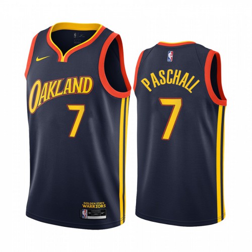 Golden State Warriors #7 Eric Paschall Navy Youth Swingman 2020-21 City Edition Jersey Youth