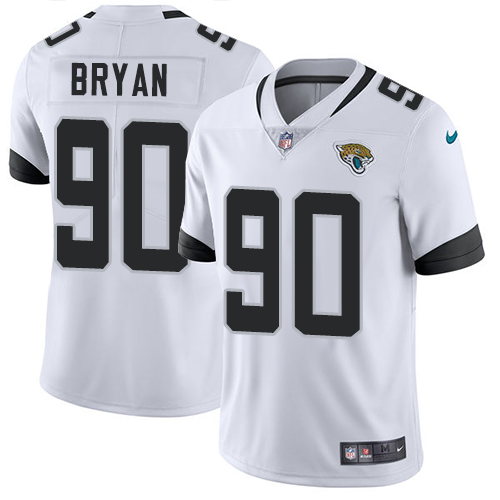 Jacksonville Jaguars #90 Taven Bryan White Men's Stitched Vapor Untouchable Limited Jersey Men's