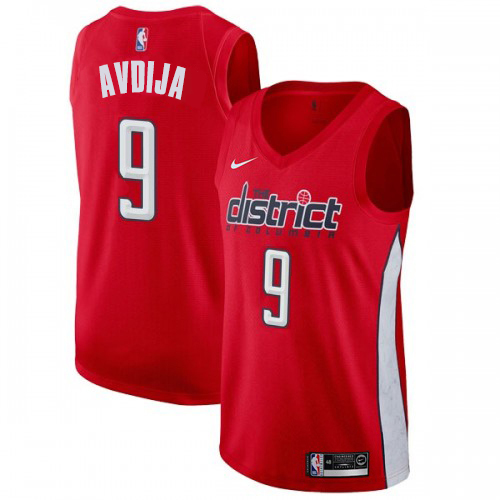 Washington Wizards #9 Deni Avdija Red Womens Swingman Earned Edition Jersey Womens