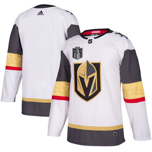 Adidas Golden Knights Blank White Road Youth 2023 Stanley Cup Final Patch Authentic Stitched Jersey