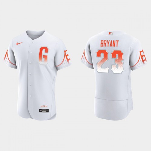 San Francisco San Francisco Giants #23 Kris Bryant Men's 2021 City Connect Authentic White Jersey Men's