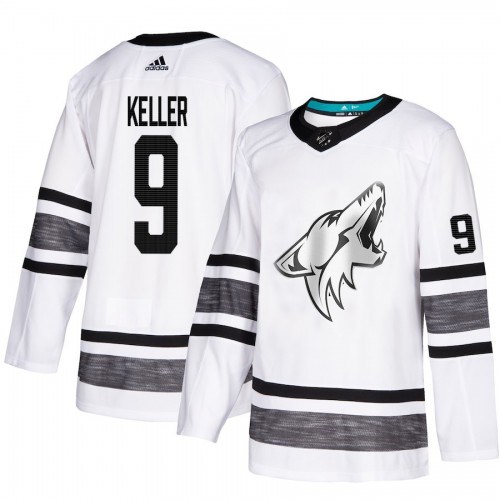 Adidas Arizona Coyotes #9 Clayton Keller White 2019 All-Star Game Parley Authentic Stitched Jersey Men's