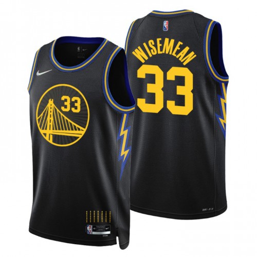 Golden State Golden State Warriors #33 James Wiseman Mens Black 2021/22 Swingman Jersey - City Edition Mens