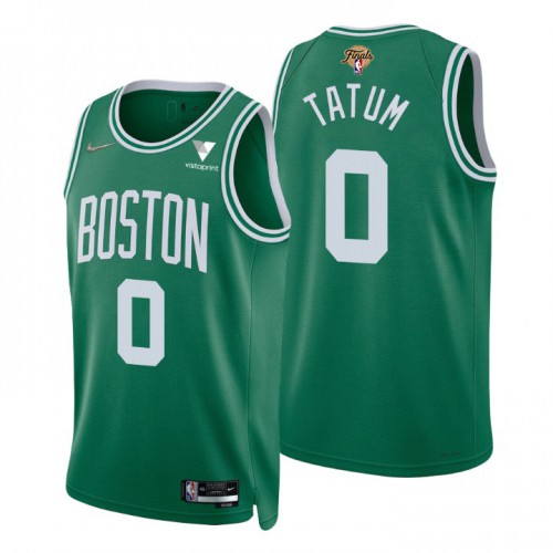 Boston Boston Celtics #0 Jayson Tatum Green Youth 2022 Finals 75th Anniversary Diamond Icon Edition Swingman Jersey Youth