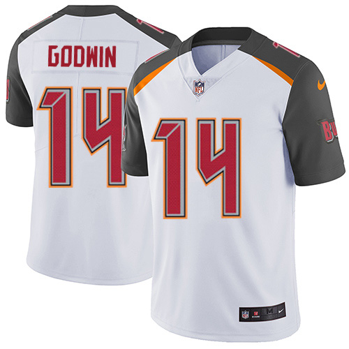 Buccaneers #14 Chris Godwin White Men's Stitched Vapor Untouchable Limited Jersey