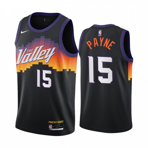 Phoenix Suns #15 Cameron Payne Black Youth Swingman 2020-21 City Edition Jersey Youth
