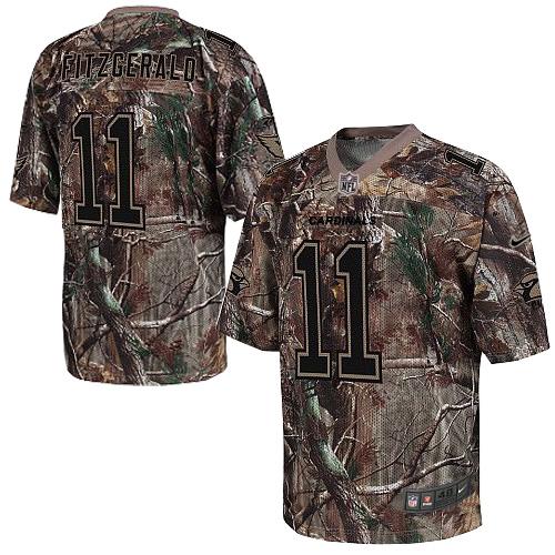 Cardinals #11 Larry Fitzgerald Camo Men's Stitched Realtree Elite Jersey