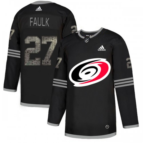 Adidas Carolina Hurricanes #27 Justin Faulk Black Authentic Classic Stitched Jersey Men's