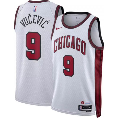 Chicago Chicago Bulls #9 Nikola Vucevic Unisex White 2022-23 Swingman Jersey - City Edition Mens