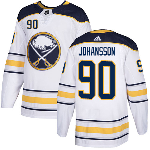 Adidas Buffalo Sabres #90 Marcus Johansson White Road Authentic Stitched Jersey Men's