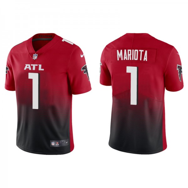 Men's Atlanta Falcons #1 Marcus Mariota Red Vapor Untouchable Limited Stitched Jersey