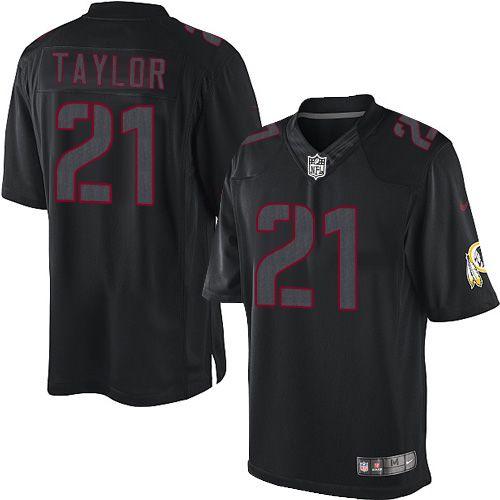 Commanders #21 Sean Taylor Black Men's Stitched Impact Limited Jersey