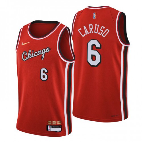 Chicago Chicago Bulls #6 Alex Caruso Mens Red 2021/22 Swingman Jersey - City Edition Mens