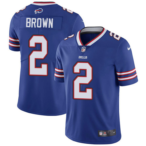 Buffalo Bills #2 John Brown Royal Blue Team Color Men's Stitched Vapor Untouchable Limited Jersey Men's