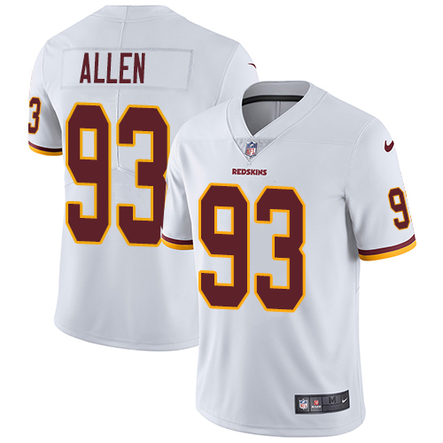 Commanders #93 Jonathan Allen White Youth Stitched Vapor Untouchable Limited Jersey