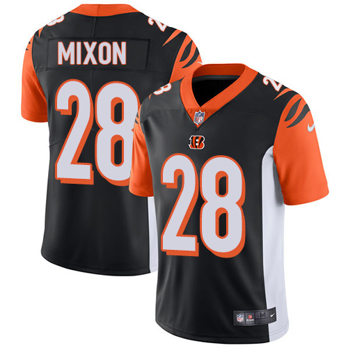 Bengals #28 Joe Mixon Black Team Color Youth Stitched Vapor Untouchable Limited Jersey