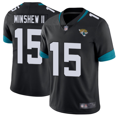Jacksonville Jaguars #15 Gardner Minshew II Black Team Color Men's Stitched Vapor Untouchable Limited Jersey Men's
