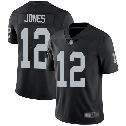 Las Vegas Raiders #12 Zay Jones Black Team Color Men's Stitched Vapor Untouchable Limited Jersey Men's