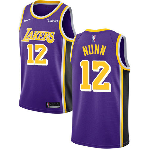 Los Angeles Lakers #12 Kendrick Nunn Purple Womens Swingman Statement Edition Jersey Womens