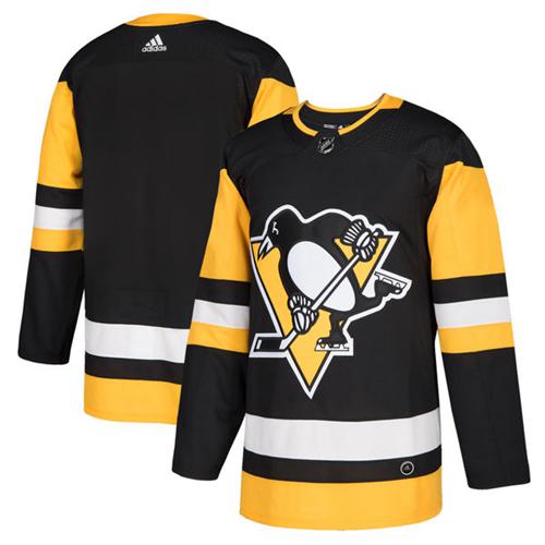 Adidas Penguins Blank Black Home Authentic Stitched Jersey