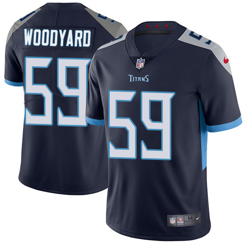 Tennessee Titans #59 Wesley Woodyard Navy Blue Team Color Men's Stitched Vapor Untouchable Limited Jersey Men's